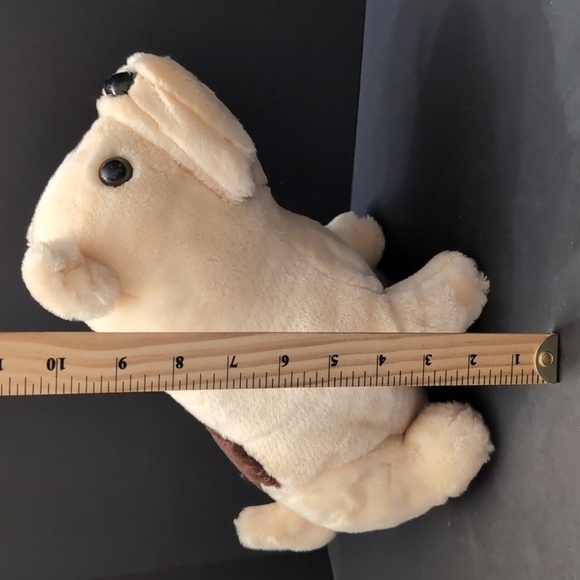 VGT,London Fog Plush Tan/Brown Bulldog Toy. - Picture 9 of 9